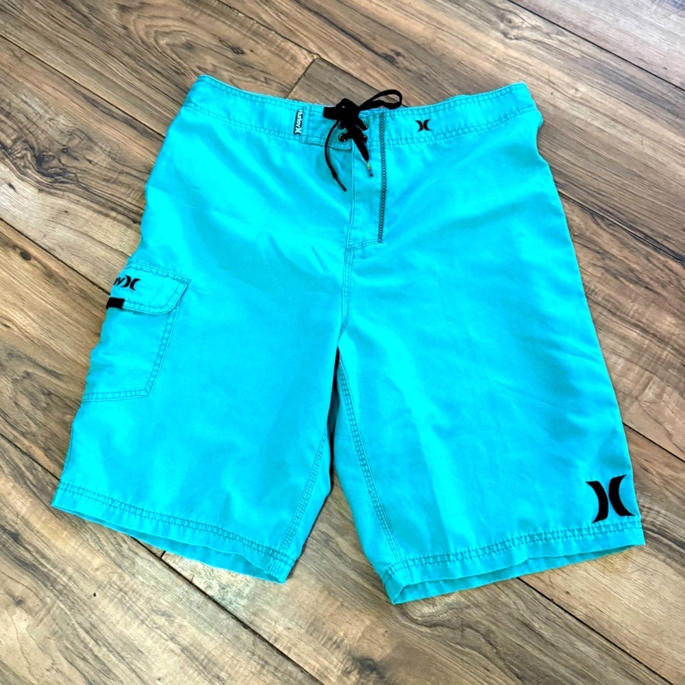 Hurley Men's Blue Swim Shorts! EUC